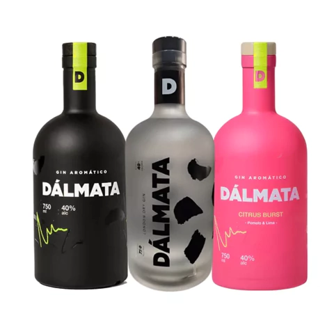 Combo Mix De 3 Gin Dalmata De 750ml: Clasico, Citrus y Black - comprar online