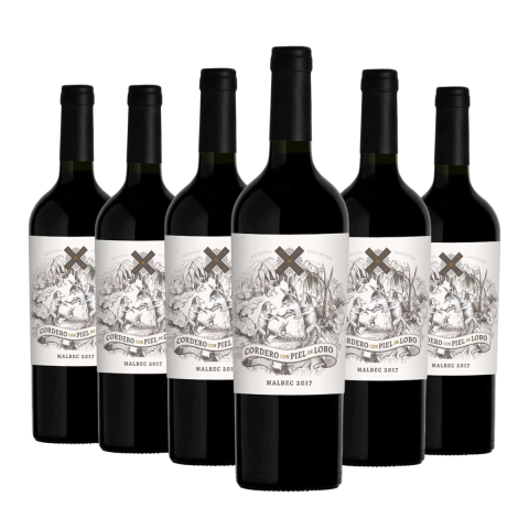 Vino Cordero Con Piel De Lobo Malbec 750ml X6 Unidades - comprar online