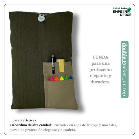 Funda_double pocket on top