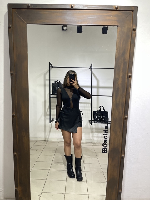 SKORT CIARA ECOCUERO - comprar online