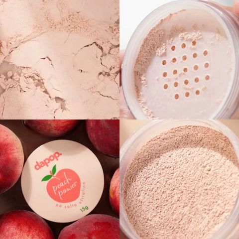 Pó Solto Facial Ultrafino Pêssego Dapop - comprar online