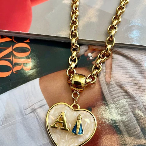 Colar Inicial Nossa Senhora Elo Português G