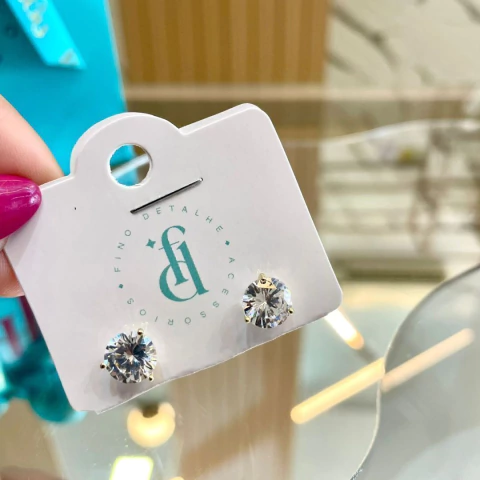 Brinco Ponto de Luz Cristal