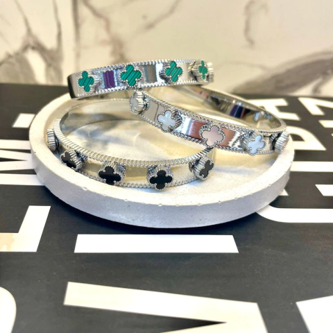 Bracelete Trevo Max Prata - comprar online