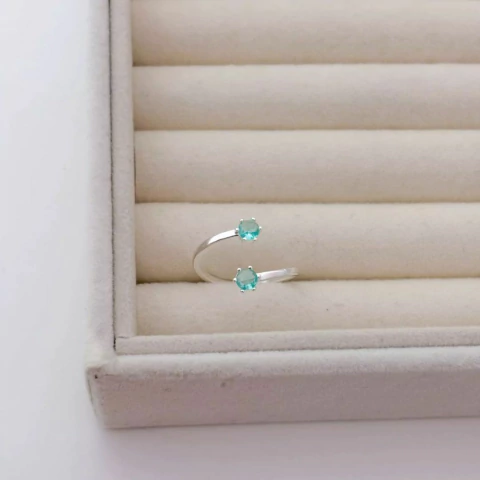 Anel Ponto De Luz Tiffany