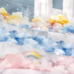 Washi PET - Clouds Rainbow Series - tienda online