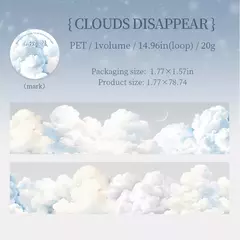 Washi PET - Clouds Rainbow Series