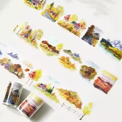 Autumn Symphony - Bucle 100 CM - PET Troqueladas - The Washi Tape Shop - comprar online
