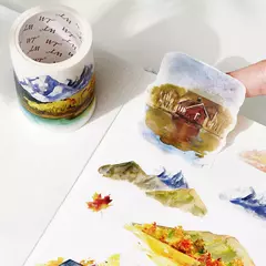 Autumn Symphony - Bucle 100 CM - PET Troqueladas - The Washi Tape Shop - tienda online
