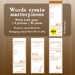 Memo Pad - Scribbles Paper Series Vintage - Washis by Ruthy