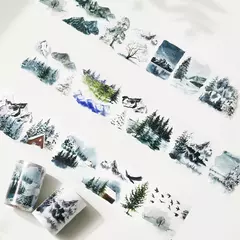 Winter Whispers - Bucle 100 CM - PET Troqueladas - The Washi Tape Shop - comprar online