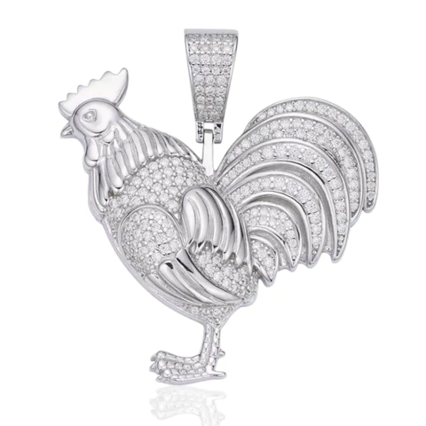 DIJE GALLO (PLATA) - comprar en línea