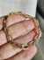 Pulseira elos lisos e cravejados inspirada na alta joalheria - Santa Clara Semijoias - Elegância e sofisticação em cada detalhe
