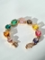 Pulseira de pedrarias coloridas e fecho gaveta cravejado com zircônias - comprar online