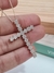 Colar cruz cravejada com zircônias na internet