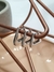 Trio de argolas lisas triangulares - loja online