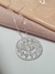 Colar mandala divino Espírito Santo cravejado com zincônias em PRATA 925 - Santa Clara Semijoias - Elegância e sofisticação em cada detalhe