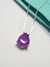 Colar gota em ametista fusion PRATA 925