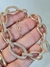 Pulseira em elos lisos e cravejados - loja online