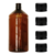 10 Frasco Pet Ambar 1 litro tampa lacre coloridas - comprar online