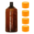 20 Frasco Pet Ambar 1 litro tampa lacre coloridas - loja online