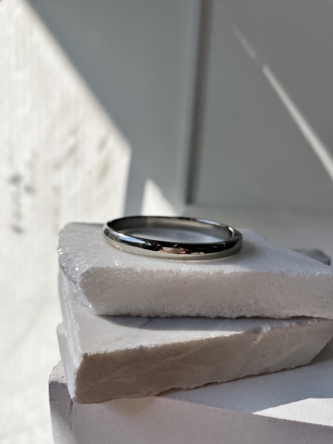 Bracelete Linear Liso Prateado