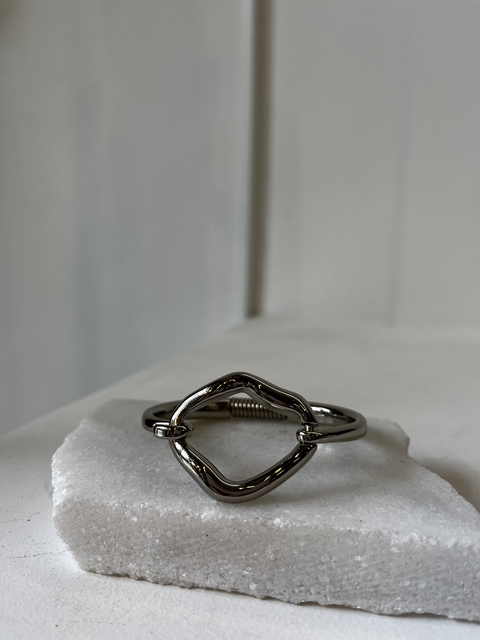 Bracelete Orgânico Prateado