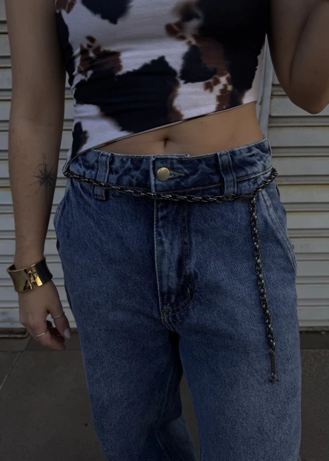 Chain Belt Ródio Negro - comprar online