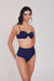 Calcinha Hot Pants Marinho Texturizada - Sollar Swim