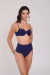 Calcinha Hot Pants Marinho Texturizada - Sollar Swim