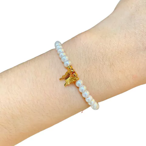 Pulseira Loli Pérolas e Borboleta | Maria Sublime