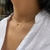Choker Seda de Coração Vazado Dourado M | Maria Sublime