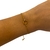 Pulseira Maria Sublime Cristal Seda Dourado - comprar online
