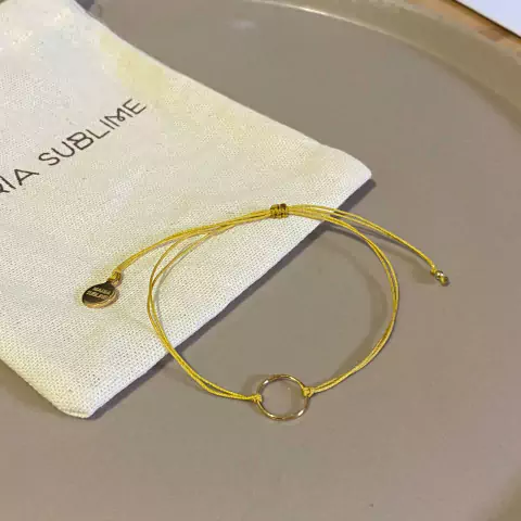 Pulseira Círculo Dourada | Maria Sublime