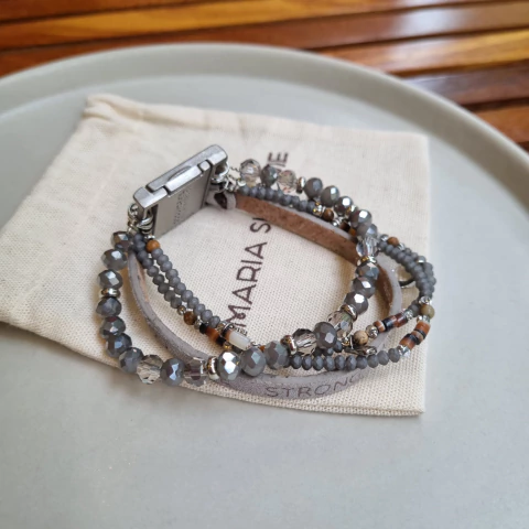 Pulseira Good Works Cinza | Maria Sublime - comprar online