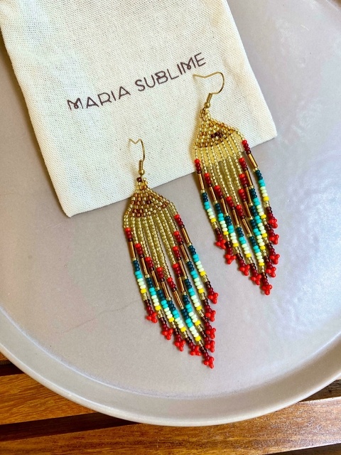 Brincos Pena Putumayo | Maria Sublime - comprar online