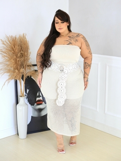 Conjunto saia midi Miriam - Jacqueromodas Plus Size - As Melhores Peças no Plus Size