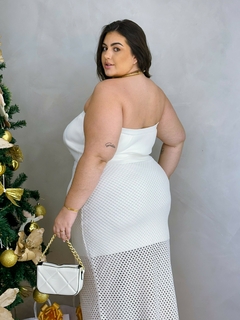 Conjunto saia midi Miriam - Jacqueromodas Plus Size - As Melhores Peças no Plus Size