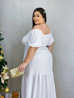 Vestido Longo Lorena - Jacqueromodas Plus Size - As Melhores Peças no Plus Size