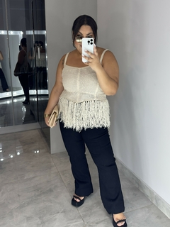 Calça Flare Nanda - Jacqueromodas Plus Size - As Melhores Peças no Plus Size