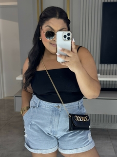 Shorts jeans Janaina - Jacqueromodas Plus Size - As Melhores Peças no Plus Size