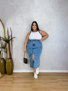 saia jeans plus size