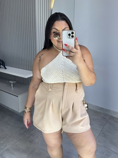 Shorts Alfaiataria Bibi - Jacqueromodas Plus Size - As Melhores Peças no Plus Size