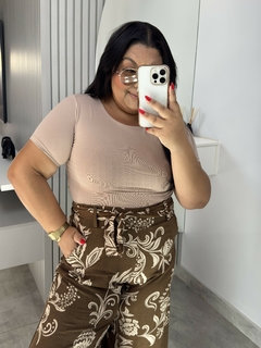 Pantalona Estampada Boho - Jacqueromodas Plus Size - As Melhores Peças no Plus Size
