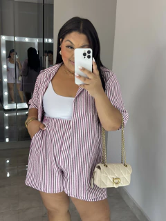 Conjunto listrado shorts Anne