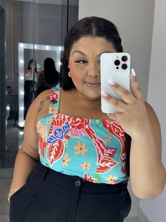 Cropped estampado Estela - comprar online