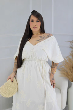 Vestido bordado Betina - comprar online