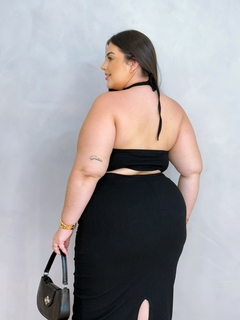 Conjunto saia e cropped Diana - Jacqueromodas Plus Size - As Melhores Peças no Plus Size