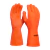 Luva de Látex Reforçada Laranja Handex