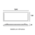 Painel Retangular Embutir 36W 120X15CM 6500K Frio e 3000K Quente - BLUMENAU - comprar online